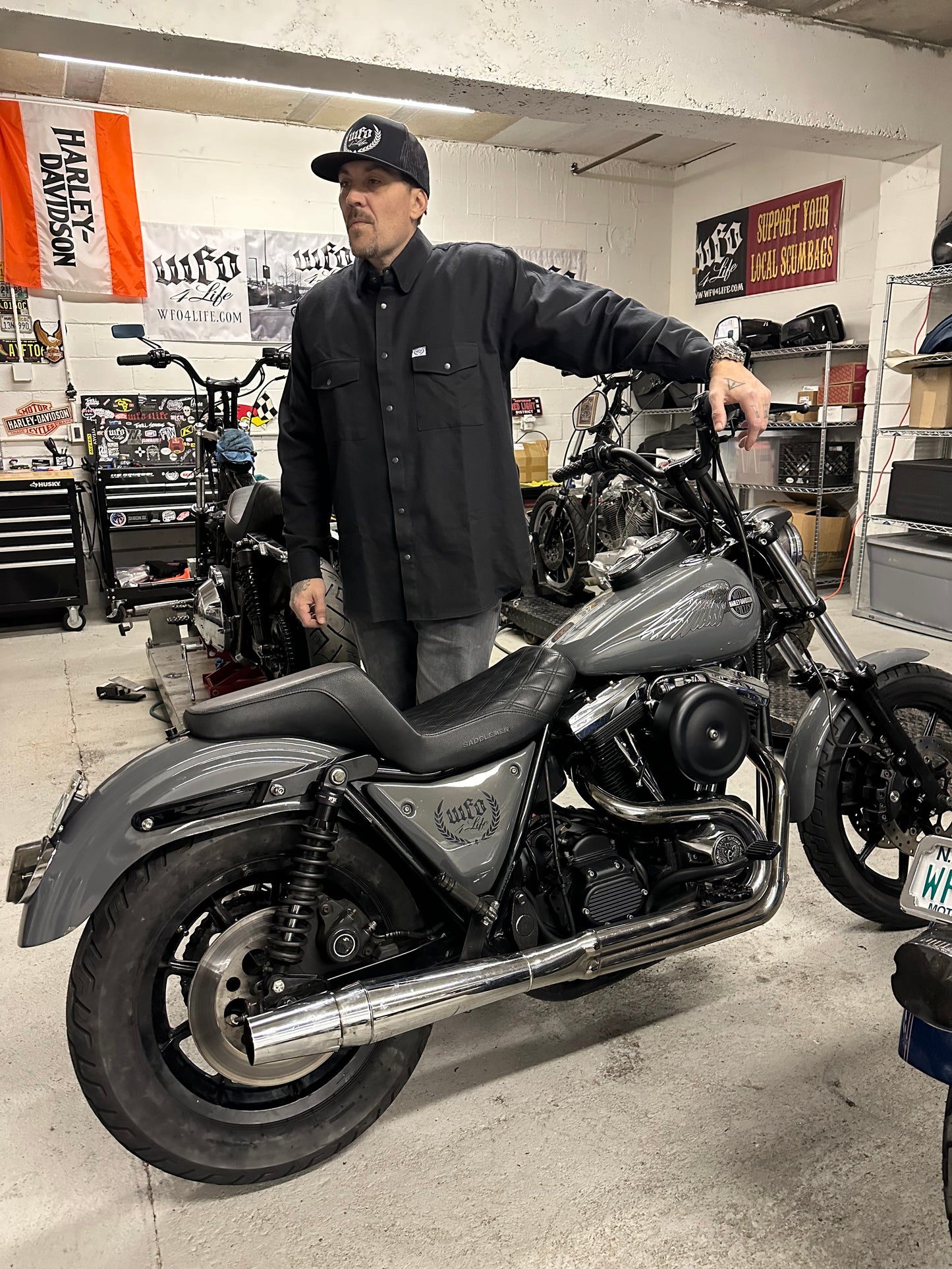 WFO 4 LIFE ™ - "Black" - HD Riding Flannel