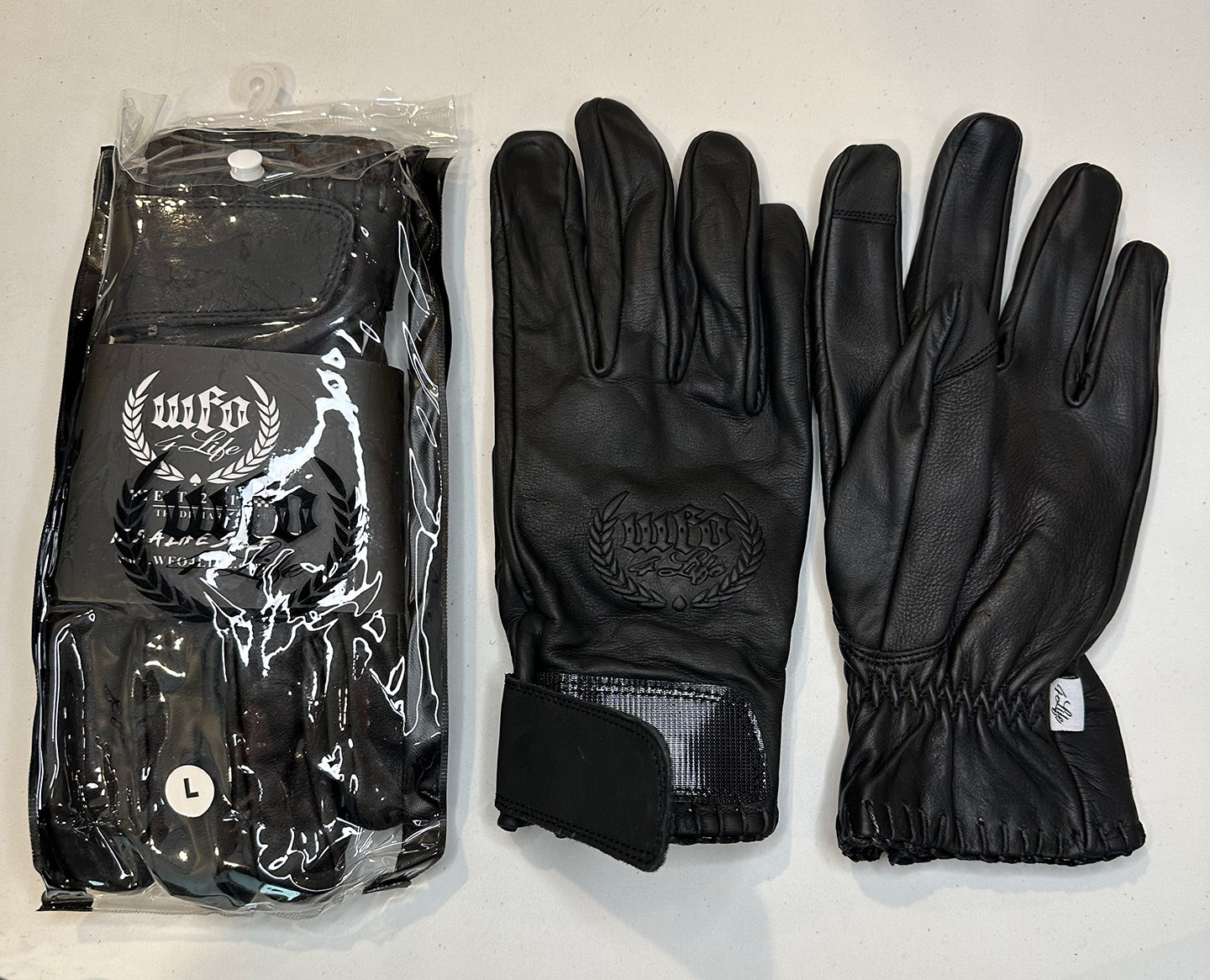 WFO 4 LIFE ™ - "C.A.F." Leather Gloves - Black