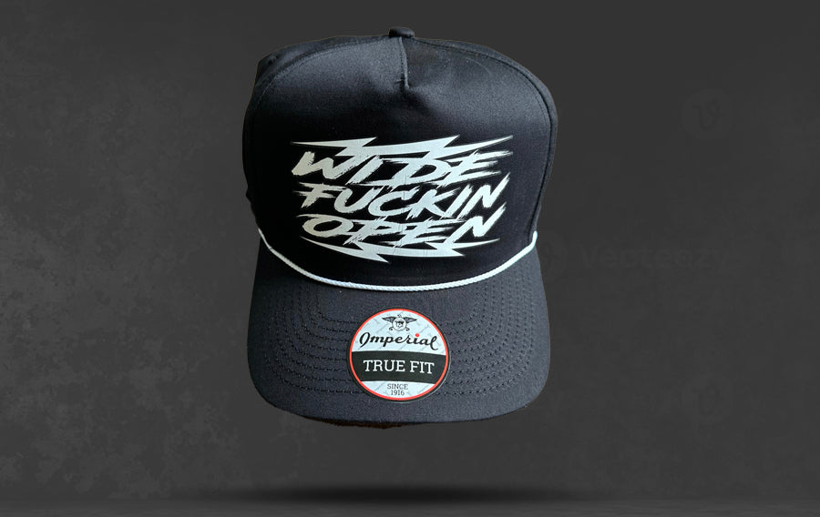 WFO 4 LIFE ™ - "Wide Fuckin Open" - Barnes Rope Snapback Hat - 2 Color Options