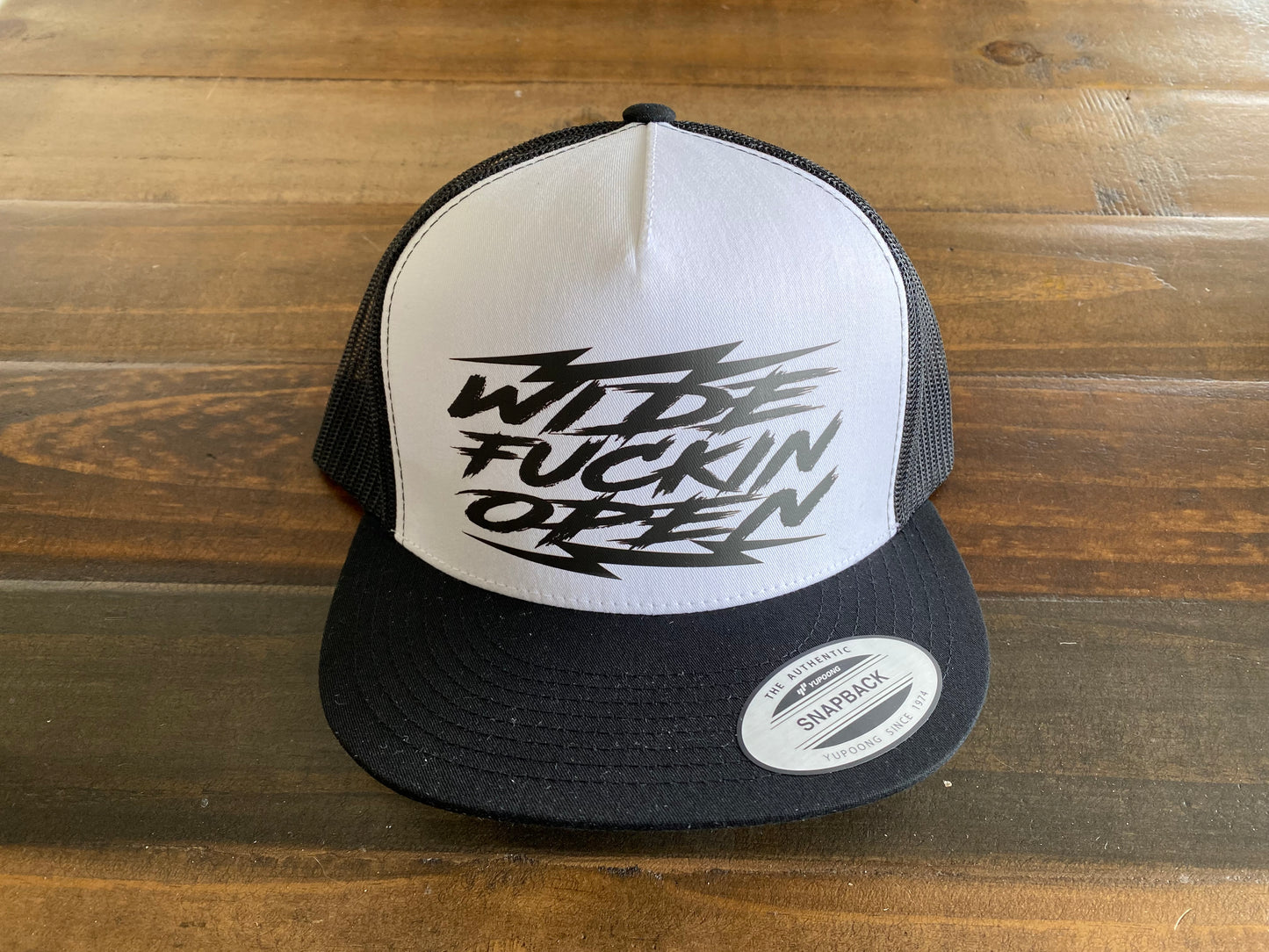 WFO 4 LIFE ™ - "Wide Fuckin Open" Snapback Hat - Flat Bill - 6 Color Options