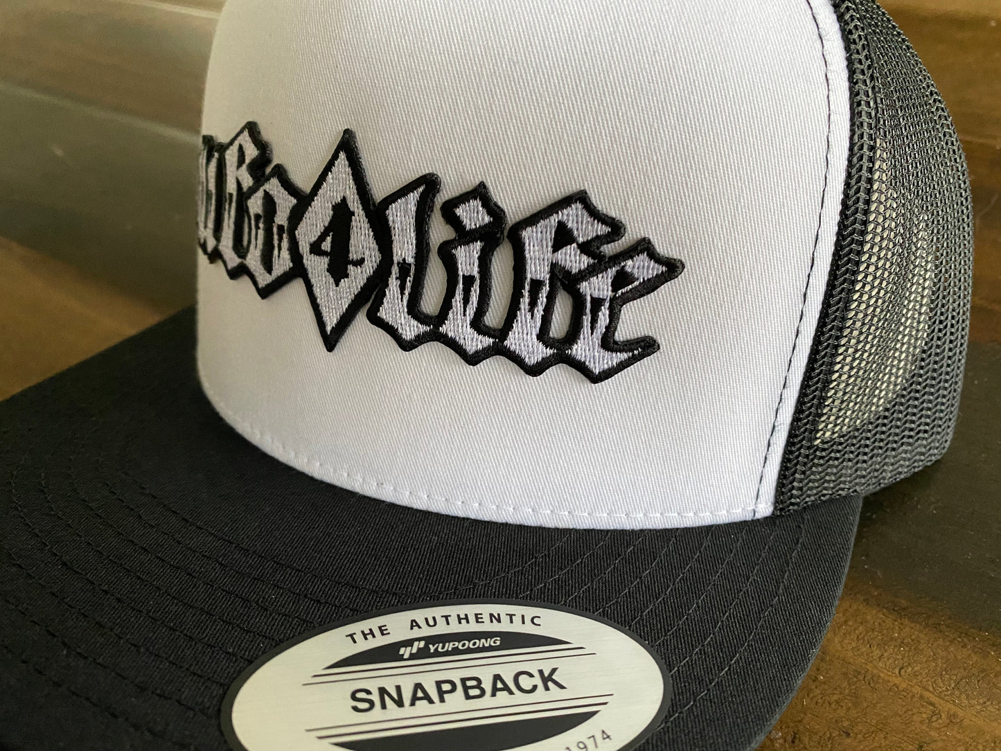 WFO 4 LIFE ™ - "% Diamond %" - Mesh Snapback Hat - Flat Bill - 6 Color Options