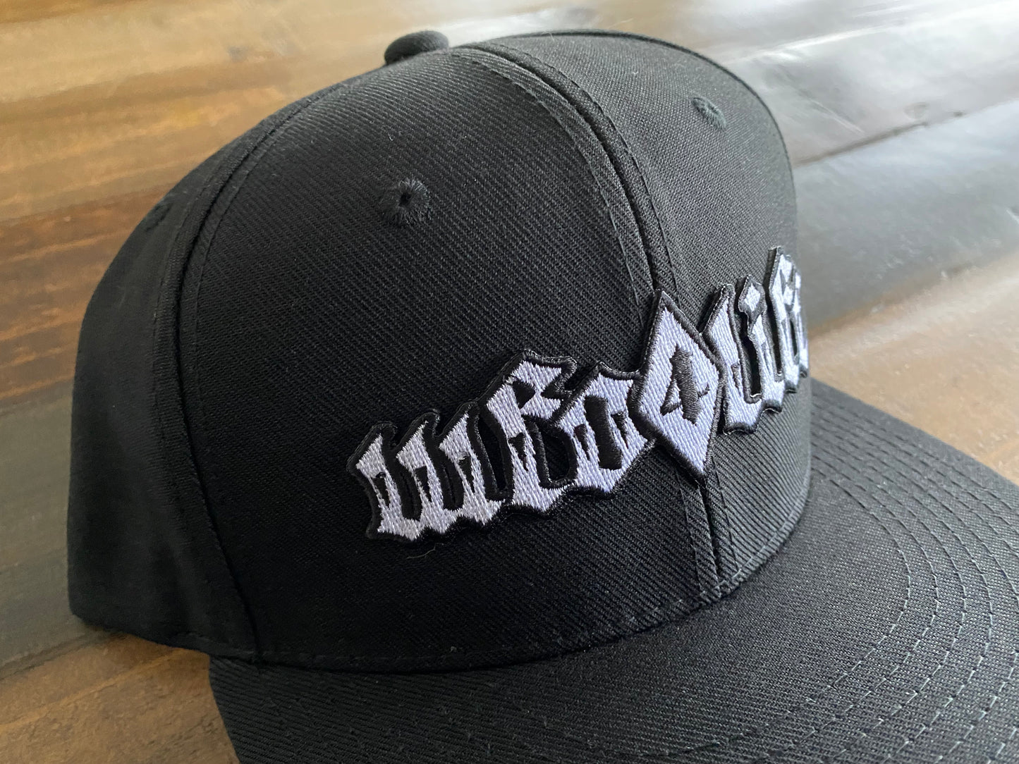 WFO 4 LIFE ™ - "% Diamond %" - Non Mesh - Snapback Hat -Black - Flat Bill