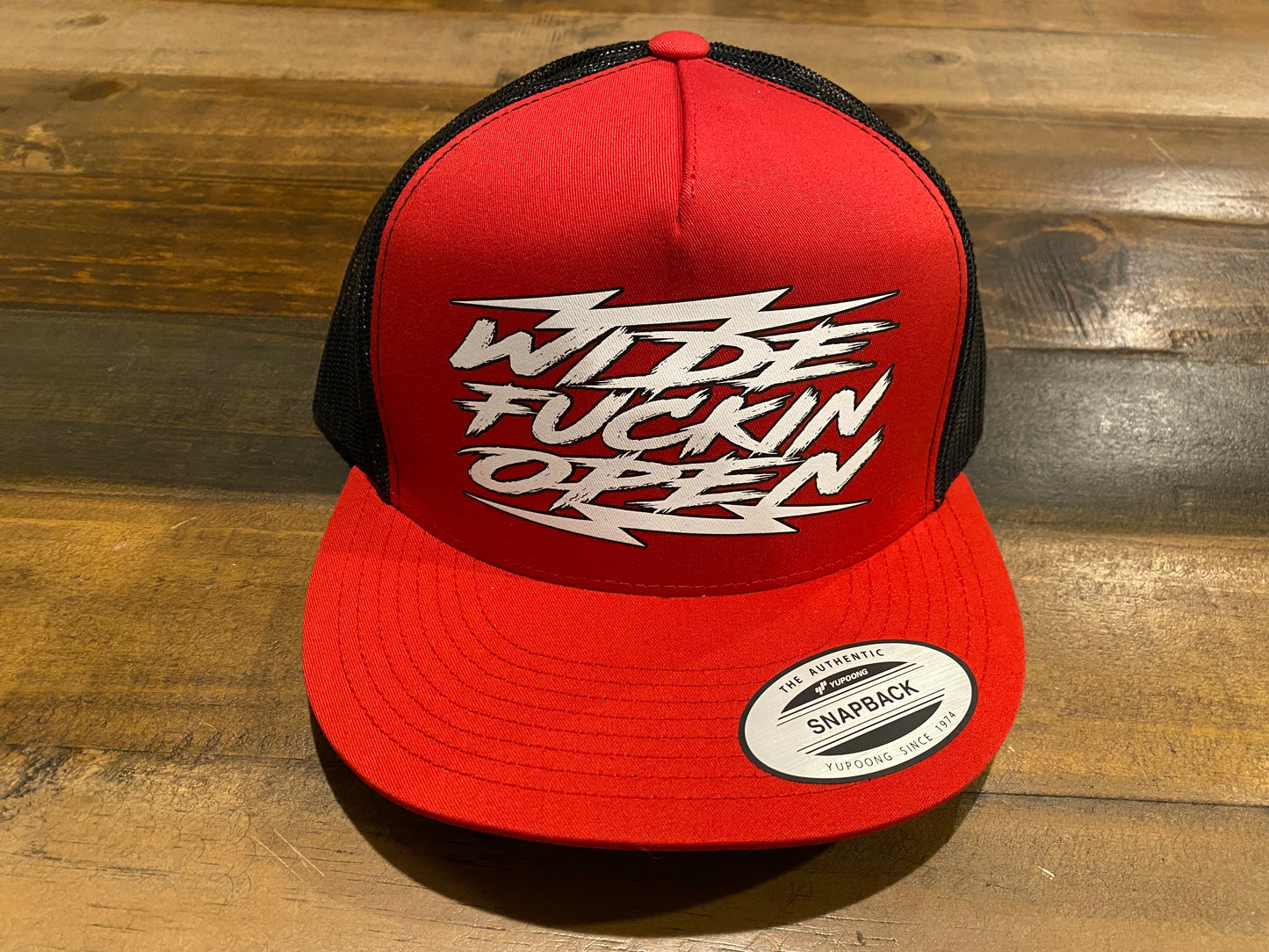 WFO 4 LIFE ™ - "Wide Fuckin Open" Snapback Hat - Flat Bill - 6 Color Options