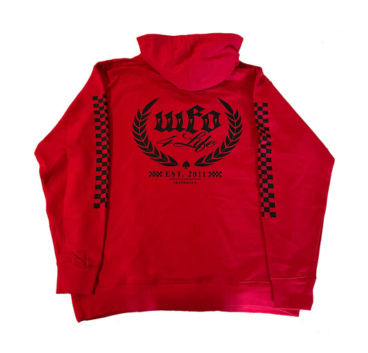 WFO 4 LIFE ™ - "Checker OG Trademark" Red - Hoodie