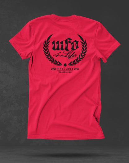WFO 4 LIFE ™ - "Checker OG Trademark" - Red T-Shirt