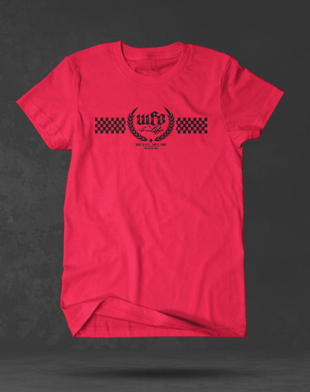 WFO 4 LIFE ™ - "Checker OG Trademark" - Red T-Shirt