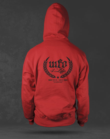 WFO 4 LIFE ™ - "Checker OG Trademark" Red Hoodie