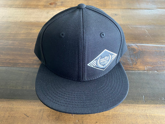 WFO 4 LIFE ™ - "Checker Trademark Lefty" Non Mesh Snapback Hat - Black