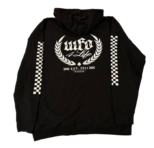 WFO 4 LIFE ™ - "Checker OG Trademark" Black - Hoodie