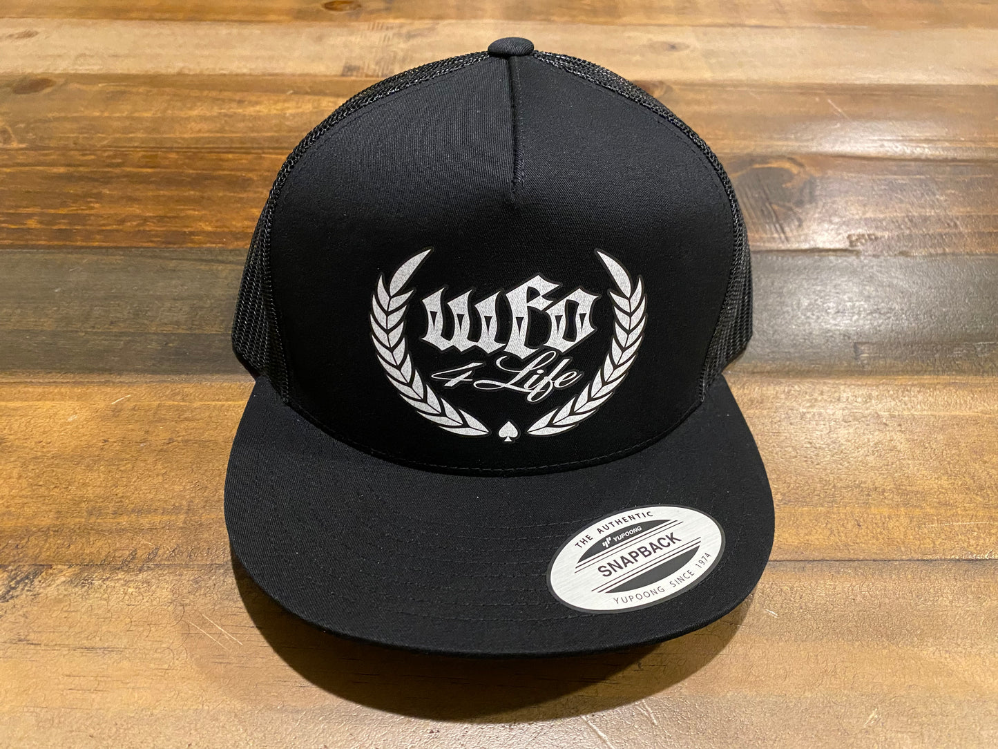 WFO 4 LIFE ™ - "Classic Trademark" Mesh Snapback Hat - Flat Bill - 7 Color Options