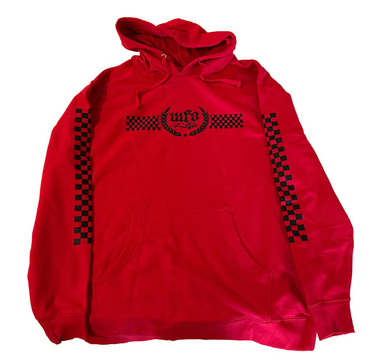 WFO 4 LIFE ™ - "Checker OG Trademark" Red - Hoodie