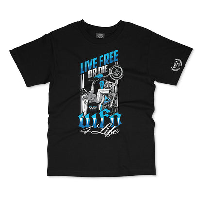 WFO 4 LIFE ™ - "LIVE FREE OR DIE" T-Shirt - Black