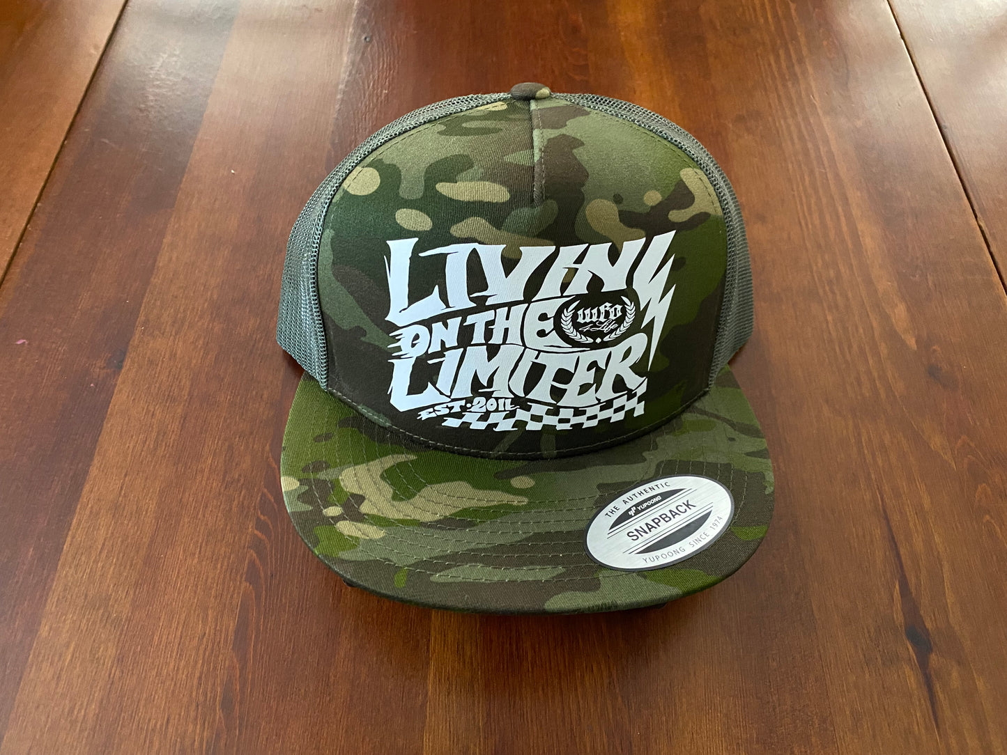 WFO 4 LIFE ™ - "Livin On The Limiter" Mesh Snapback Hat - Flat Bill - 6 Color Options