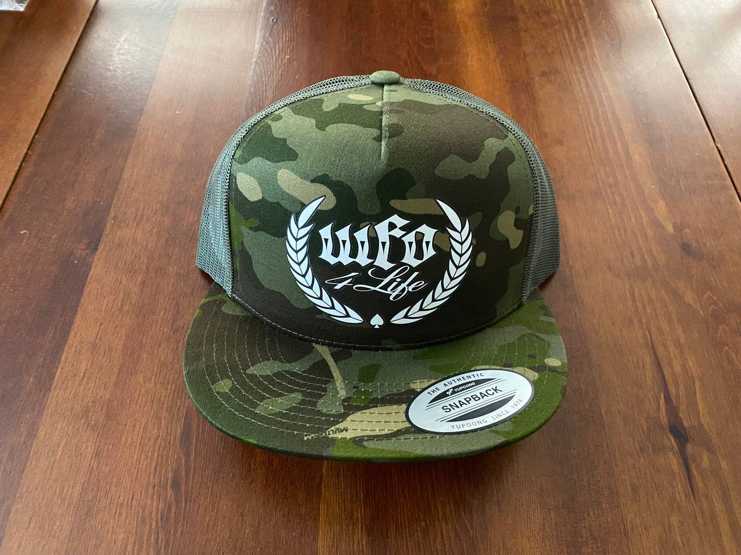 WFO 4 LIFE ™ - "Classic Trademark" Mesh Snapback Hat - Flat Bill - 7 Color Options