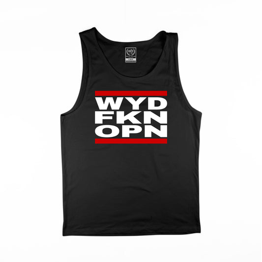 WFO 4 LIFE ™ - "WYD FKN OPN" Tank Top - Black